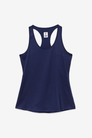 FILA Essentials Racerback Tank Vests Navy,Womens Tennis | CA.VZDUQP093